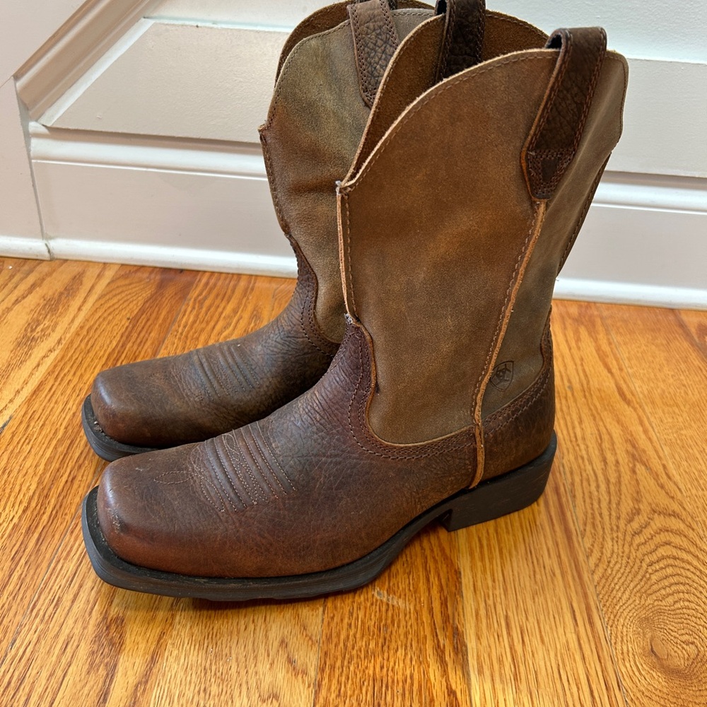 Ariat Rambler Brown Leather Cowboy Boots